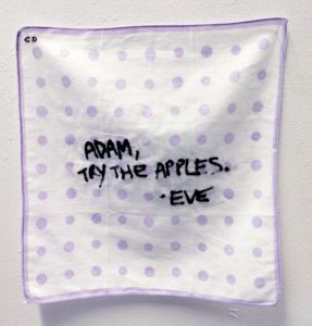 Adam, try the apple. Eve (série “Les pleurs de l’aube”)
