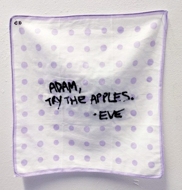 Adam, try the apple. Eve (série “Les pleurs de l’aube”)