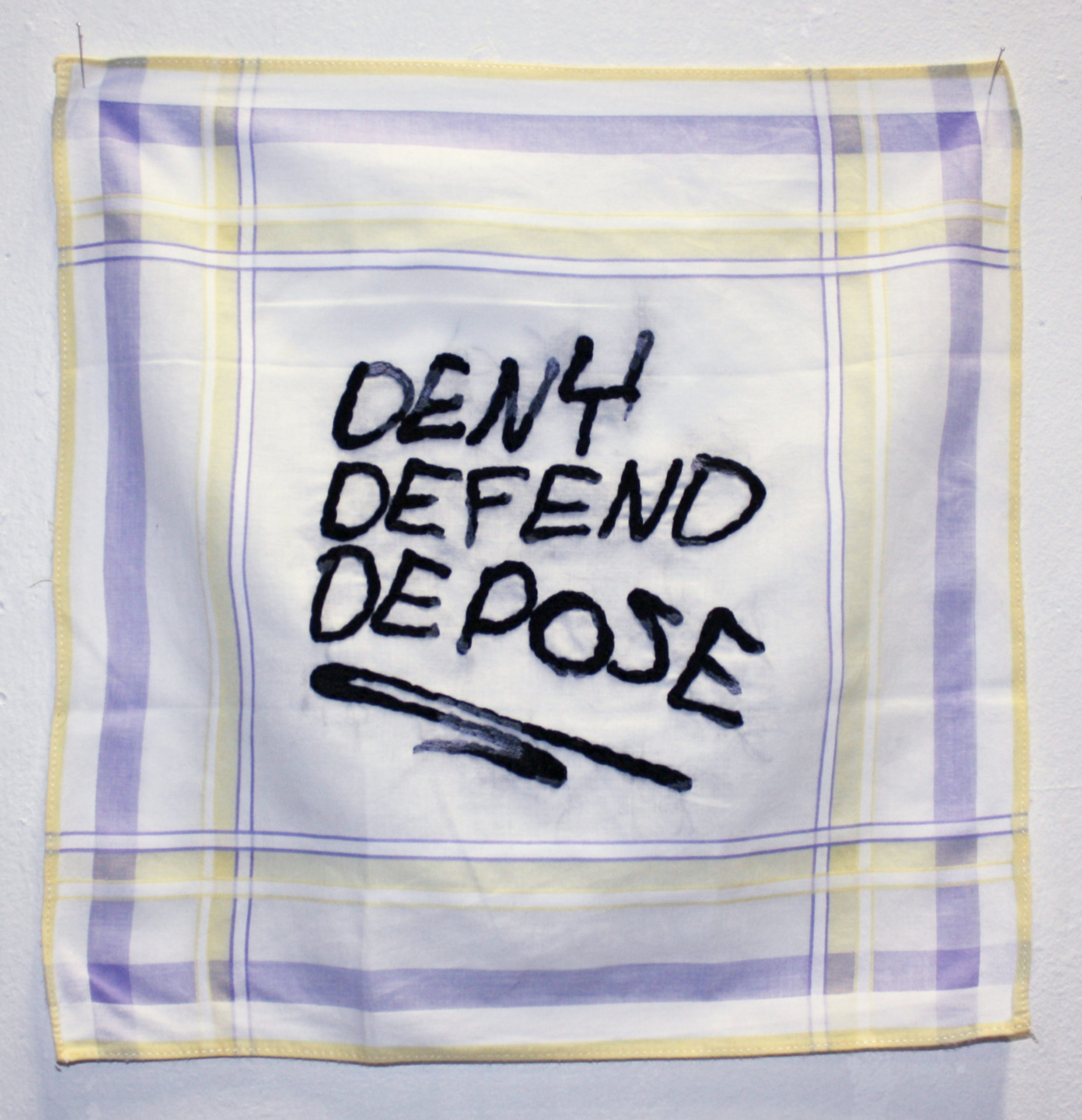 “Deny Defend Depose”(série “les pleurs de l’aube”)